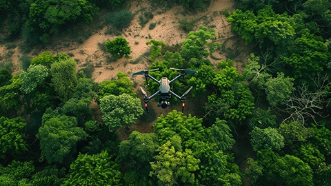 Monitoramento ambiental com drones